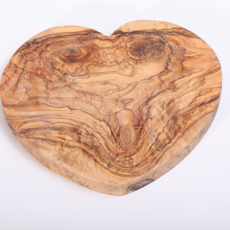 Serving board Heart - olive wood