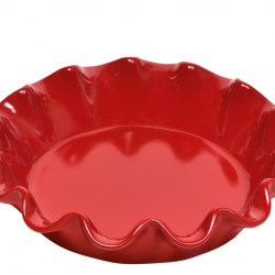 Fluted baking mold red   - 26.5 cm