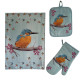 Pannenlap  - IJsvogel - organic cotton