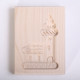 Wooden cookie mold little church