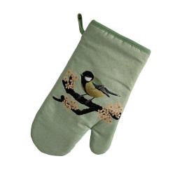 Oven glove - Great Tit - Myrte 100% organic cotton