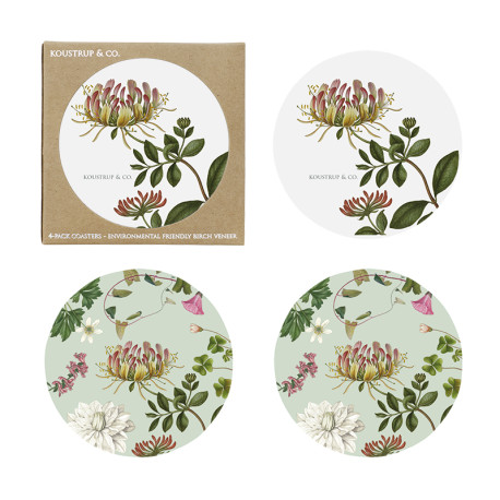 Onderzetters - Flora Danica Atlas Flowers  - twee-zijdig