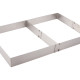 Taart ring rvs - verstelbaar Ø 16-30 cm
