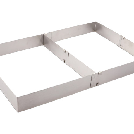Taart ring rvs - verstelbaar Ø 16-30 cm