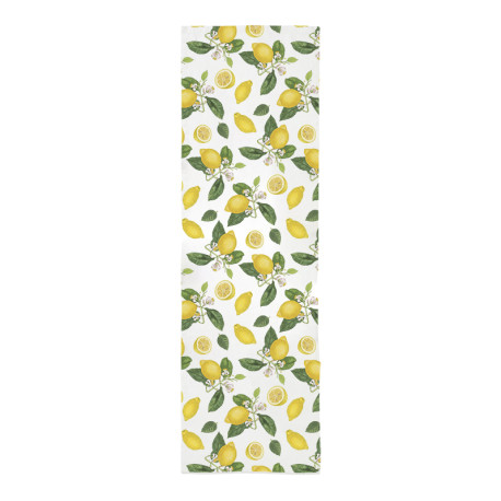 Tafelloper  - Lemon - 100% stone washed soft linnen