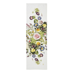 Tafelloper  - Flower garden - 100% stone washed soft linnen - Prachtig!