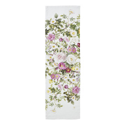 Tafelloper  - Rose garden - 100% stone washed soft linnen - Prachtig!
