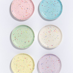 New Party  Gebaksbordjes - 6 kleuren - Handmade in Portugal