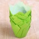 Tulip muffin cups Grass Green - Ø bodem 5 cm - 24 stuks