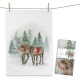 Theedoek Maluu - Snowy Reindeer -100% Oekotex cotton - Made in Portugal