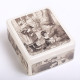 Tea caddy  'Aap, Noot, Mies' alphabet