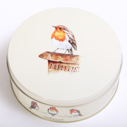 Cookie tin 'Redbreast' Ø 18 cm
