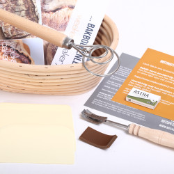 Bread Baker Kit - Oval proofing basket - With the original WKB Lame!