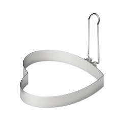 Heart shaped egg  and pancake mold - high quality stainless steel