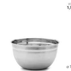 Beslagkom hoogwaardig rvs - Ø 16 cm - 1.5 liter