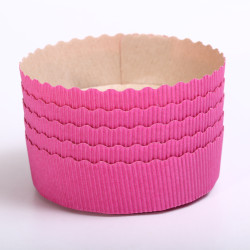 Italiaanse bakvorm Torta Rosa - Ø 10 x H3 cm - set van 5 stuks