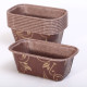 Cakevorm mini Chocolat & Gold S 8 cm - set van 10