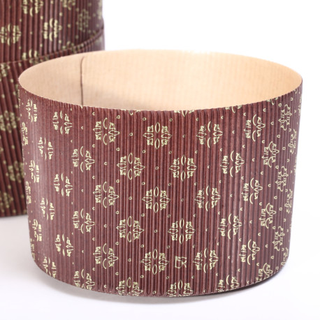 Nieuw! Panettone Premium -  Chocolate & Gold - extra stevig karton - set van 5 stuks