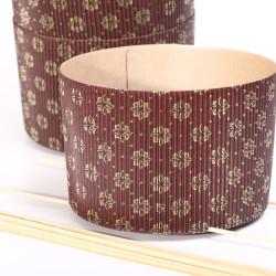 Nieuw! Panettone Premium -  Chocolate & Gold - extra stevig karton - set van 5 stuks