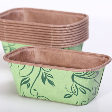 Cakevorm Groen mini - 8 cm - set van 10