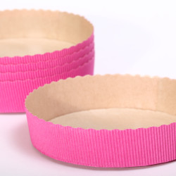 Italiaanse bakvorm Torta Rosa - Ø 15.5 x H3.5 cm - set van 5 stuks