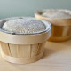 Wood & linen banneton - 250 - 500g Round