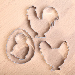 Cookie cutter set - Rooster & Hen