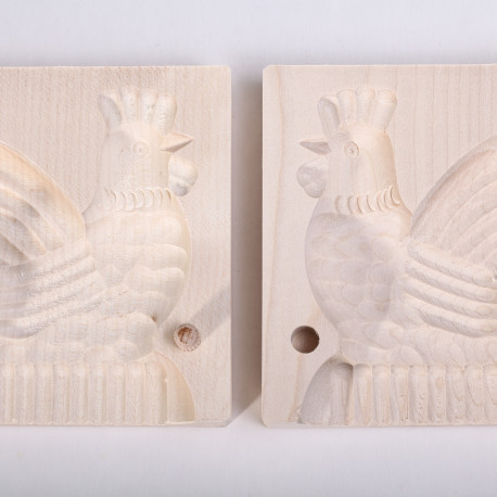 Butter mold Chicken - Maple wood