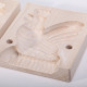 Butter mold Chicken - Maple wood