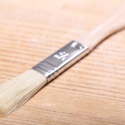 Pastry brush with beechwood handle extra small - 1.2cm