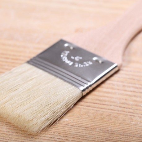 Pastry brush with beechwood handle large - 5 cm