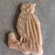 Cookie mold Owl maple wood