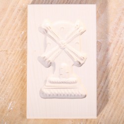 Speculaasplank Molen esdoornhout 15 x 9 cm