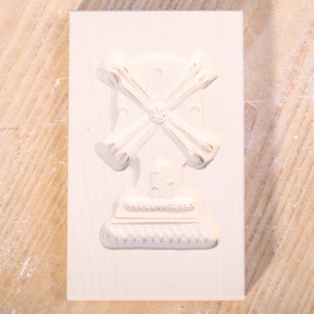 Speculaasplank Molen esdoornhout 15 x 9 cm