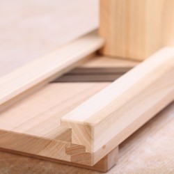 Handgemaakte Schaver massief hout pruim en kers - Prachtig!