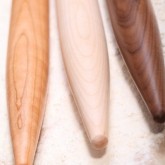 Proud of new products in our webshop like these beautifull handmade cherry, walnut and maple rolling pins