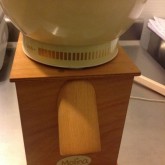 Our new (second hand, thank you Menno!) grain mill: it is soooo cute