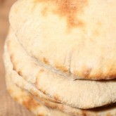 Sourdough pita - it's a versatile and firm favorite flatbread