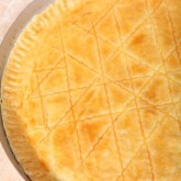 Dutch favorite ' boterkoek' - a pie with...you guessed it, lots of butter!