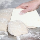 Divide the dough into 4 equal pieces