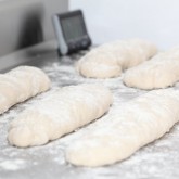 Preshaped baguettes resting