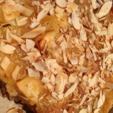 Developing new holiday season recipes: speculaas almond apple cake with...