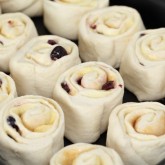 Cherry and almond cream buns