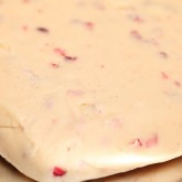 Homemade raspberry fudge