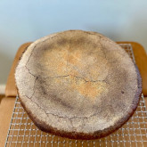 Miche met volkoren tarwe en volkoren rogge mix - De onderkant