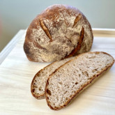 Miche met volkoren tarwe en volkoren rogge mix