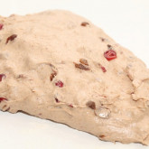 Old friends raisin bread : stretching and folding the dough