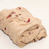 Old friends raisin bread : stretching and folding the dough