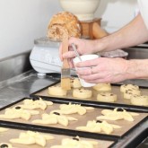 Pain aux raisins and pinwheels egg wash