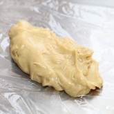 Spoon the maple butter onto a piece of clingfilm